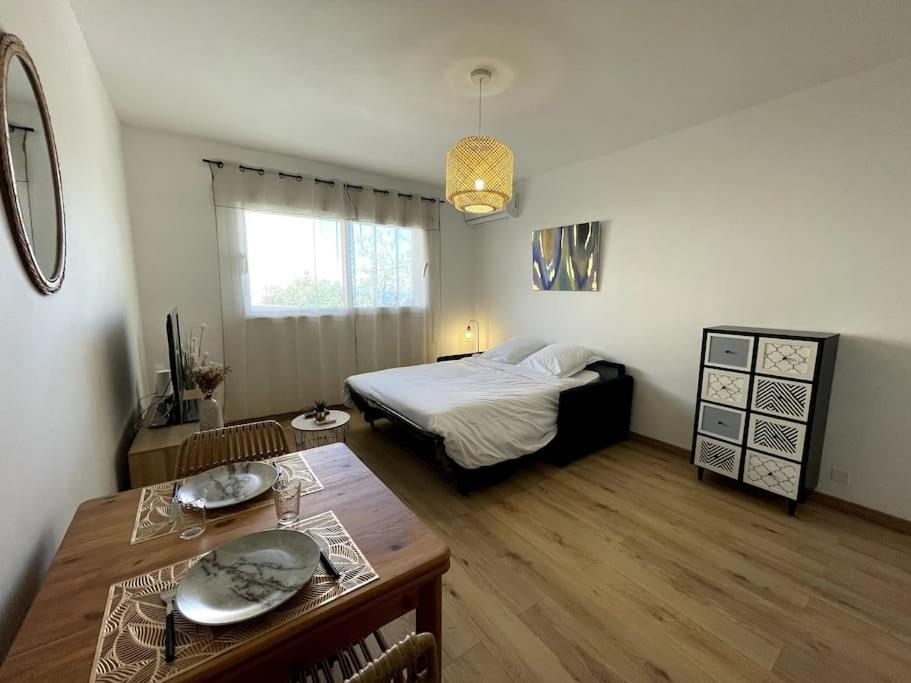 Charmant Studio Climatise Avec Parking, Au Coeur De Pietranera, Plage A 500M, Bastia A 2Km Ville-di-Pietrabugno Exteriér fotografie